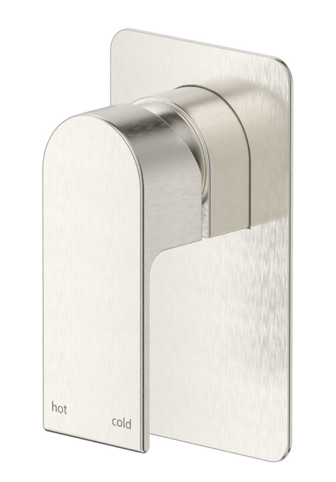 Beki Shower Mixer Square Plate Trim Kit Only Brushed Nickel - SHMB-8-BN-TK