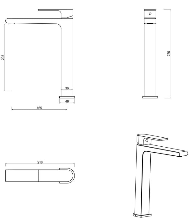 Beki Basin Mixer Chrome - BMB-8-CP
