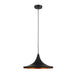 Buy Pendant Lights Australia Caviar 1 Light Pendant Black With Maxican Hat Shape Shade - CAVIAR4