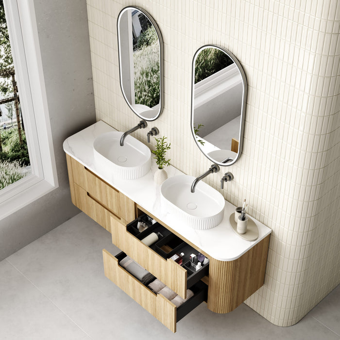 Varcelli Tier 1500mm Wall Hung Vanity Cabinet Only - CAWH54-1500