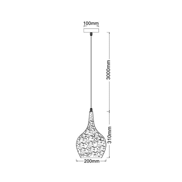 Buy Pendant Lights Australia Celeste 1 Light Pendant Black With Bell Shape Shade - CELESTE1