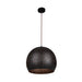 Buy Pendant Lights Australia Celeste 1 Light Pendant Black With Dome Shape Shade - CELESTE2
