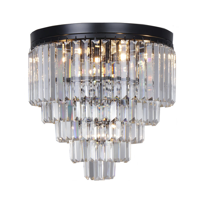 Buy Flush Mount Lights Australia Celestial Flush Mount 6 Lights Matt Black Aluminium - 1001090