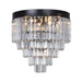 Buy Flush Mount Lights Australia Celestial Flush Mount 6 Lights Matt Black Aluminium - 1001090