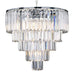Buy Pendant Lights Australia Celestial 5 Tier 10 Light Crystal Pendant Chrome - 1001097