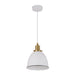 Buy Pendant Lights Australia Interior White With Antique Brass 1 Light Pendant - CEREMA1