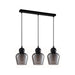 Buy Island Pendant Lights Australia Interior Black Smoke Ellipse Glass Shape 3 Light Island Pendant - CHAMPAN2X3S