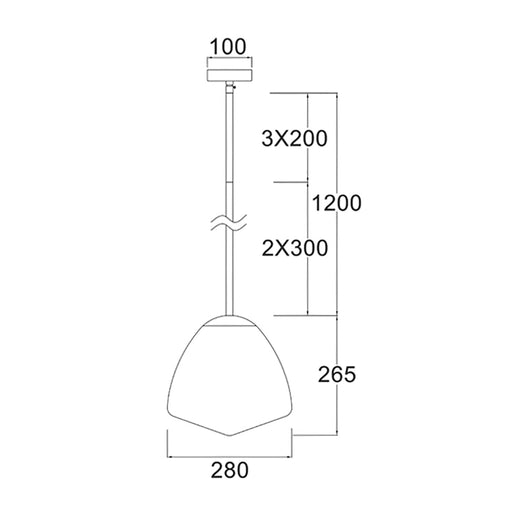 Buy Pendant Lights Australia Ciotola 1 Light Pendant Medium Black - CIOTOLA3