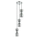 Buy Cluster Pendants Australia CLESSIDRA Ellipse Cluster Pendant 3 Lights Chrome Smokey - CLESSIDRA1X3R