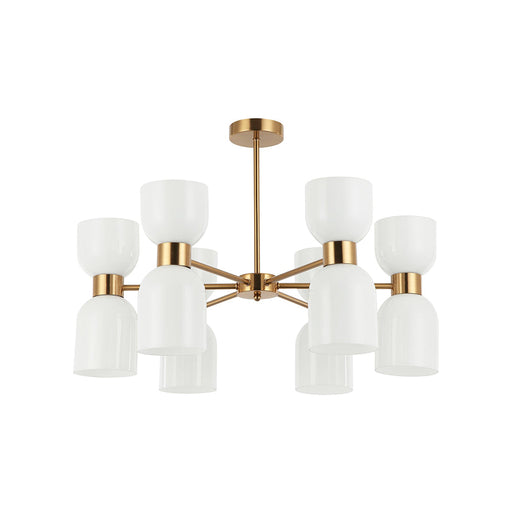 Buy Pendant Lights Australia CLESSIDRA Ellipse Pendant 12 Lights Brass Opal - CLESSIDRA4