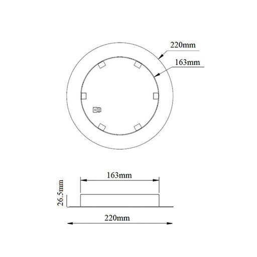 Buy Ceiling Canopies Australia Cluster Pendant Canopy Round White Max 6 Lights - CLUSTER1