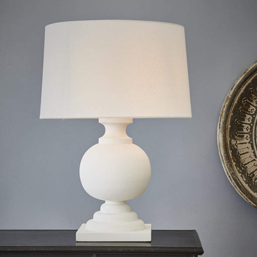 Buy Table Lamps Australia Coach 1 Light Table Lamp Base Only White  - ELDOMR-2356WH