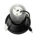 Buy Recessed Downlights Australia Comet Centre Tilt Recessed Low Glare LED Downlight Dimmable Black 10W TRI - COMET01