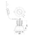 Buy Recessed Downlights Australia Comet Centre Tilt Recessed Low Glare LED Downlight Dimmable Black 10W TRI - COMET01