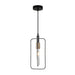 Buy Pendant Lights Australia Contour 1 Light Pendant Black Wire Rectangular Shape - CONTOUR2