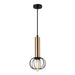 Buy Mini Pendants Australia Interior Round Cage 1 Light Pendant Antique Brass / Matt Black - CORAZON2