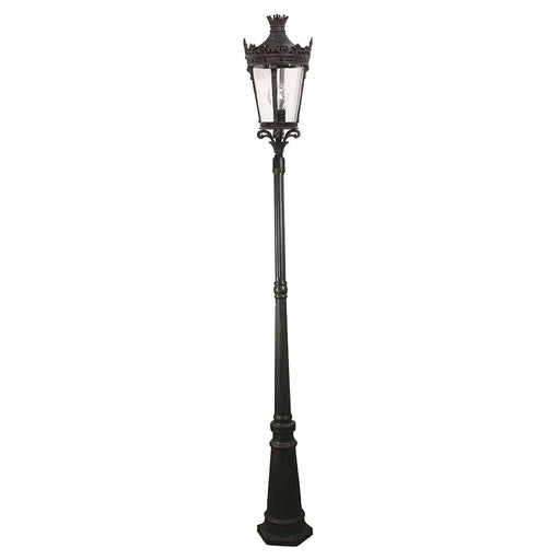 Buy Post Lights Australia Crown Post Light Large Single Standard 3 Piece Antique Bronze Aluminium - 1000832