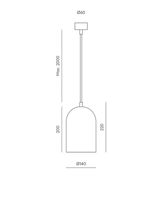 Copo Pendant Light Silhouette & Matte Gold - ARO.C1085/ORO/NCS S2809Y01R