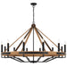 Buy Chandeliers Australia DARIEN Pendant 12 Lights Ash & Black Matt - DARIEN PE12-ASH