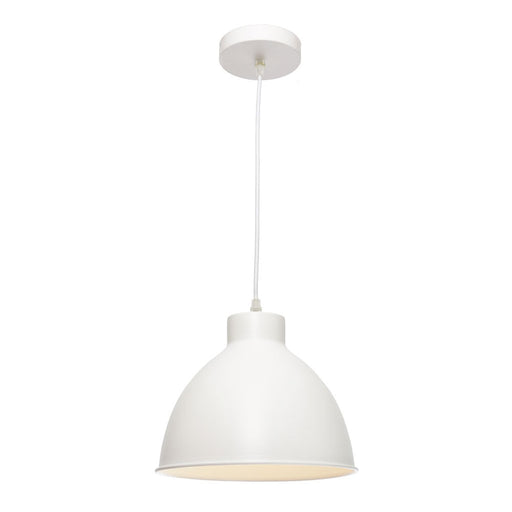 Buy Pendant Lights Australia Dome Pendant Light White Metal - DOME1PWHT