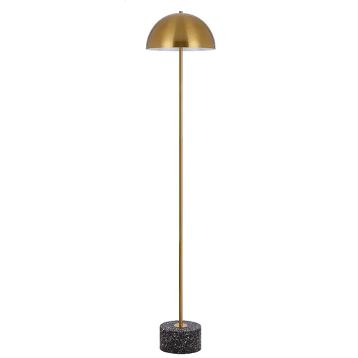 Buy Floor Lamps Australia Domez Floor Lamp Antique Gold Iron Black Terrazzo - DOMEZ FL-BKTRZAG