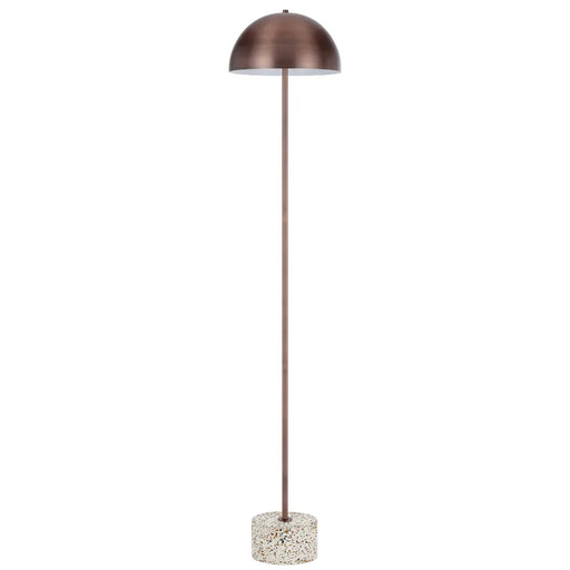 Buy Floor Lamps Australia Domez Floor Lamp Bronze Iron White Terrazzo - DOMEZ FL-WHTRZBZ