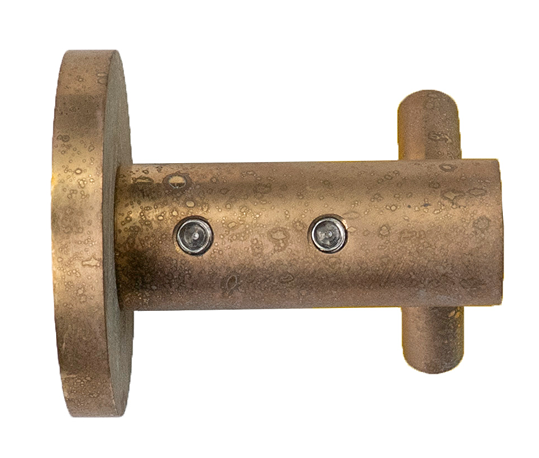 LVB Mica Double Robe Hook Living Brass - 1153-D-P-LVB