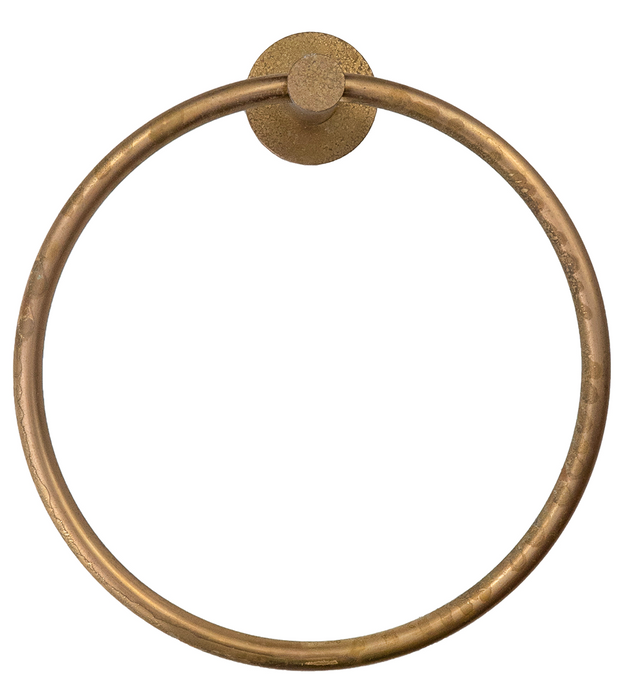 Mica Hand Towel Ring Living Brass - 1104-P-LVB