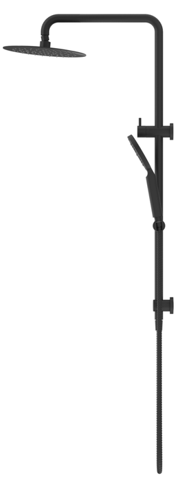 Mica Dual Shower Rail Black - DSH-R-TH-BLK