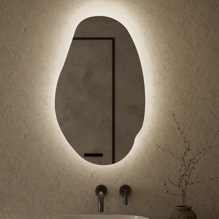 Evanston 530mm LED Mirror 36W 3CCT Matte White - LMEST-530-MW