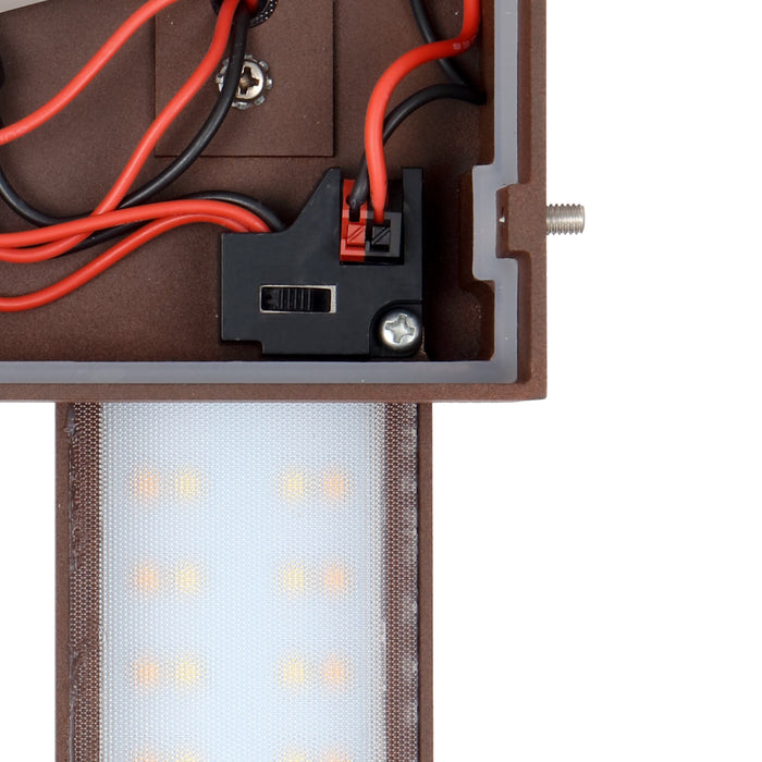 Ebiza 2 Light LED Wall Light 40W Tri Colour Black - EBIZA EX2-BK