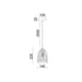 Buy Pendant Lights Australia Interior Iron Cage Ellipse Shape 1 Light Pendant White - ESCAMA2