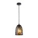 Buy Pendant Lights Australia Interior Iron Cage Ellipse Shape 1 Light Pendant Black - ESCAMA1
