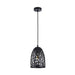 Buy Pendant Lights Australia Interior Iron Cage Ellipse Shape 1 Light Pendant Black - ESCAMA1