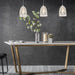 Buy Pendant Lights Australia Interior Iron Cage Ellipse Shape 1 Light Pendant White - ESCAMA2