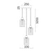 Buy Cluster Pendants Australia Interior Iron & Rose Gold Glass 3 Light Cluster Pendant - ESPEJO2X3R