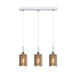 Buy Island Pendant Lights Australia Interior Iron & Rose Gold Glass 3 Light Island Pendant - ESPEJO2X3S