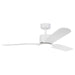 Buy DC Ceiling Fans With Light Australia ILUKA DC Ceiling Fan 52" Matt White With LED - 20537801