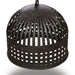 Buy Pendant Lights Australia Esch 1 Light Woven Iron Strips Medium Pendant Antique Black - ZAF10408