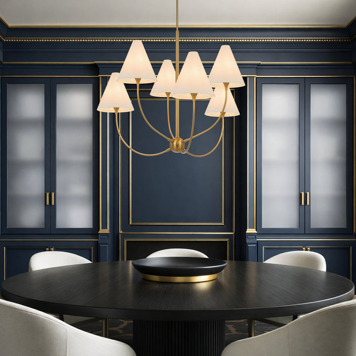 Farnix 6 Light Pendant Antique Gold - FARNIX PE06-AG