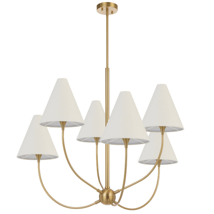 Farnix 6 Light Pendant Antique Gold - FARNIX PE06-AG