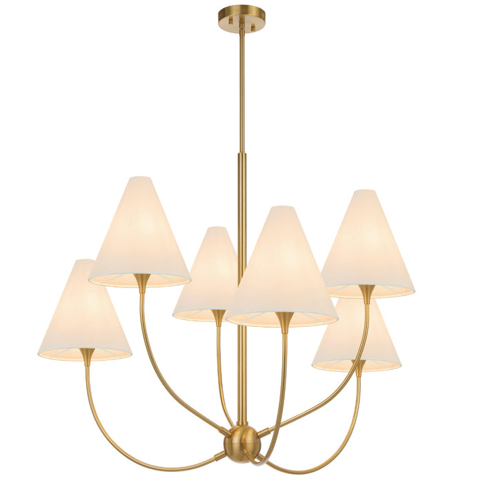 Farnix 6 Light Pendant Antique Gold - FARNIX PE06-AG