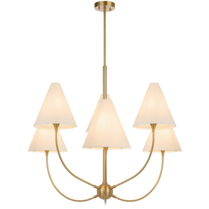 Farnix 6 Light Pendant Antique Gold - FARNIX PE06-AG