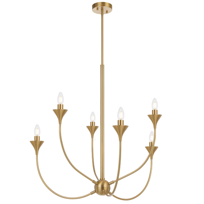 Farnix 6 Light Pendant Antique Gold - FARNIX PE06-AG