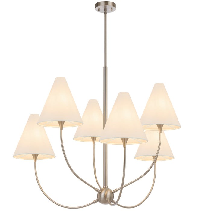 Farnix 6 Light Pendant Nickel Matt - FARNIX PE06-NK