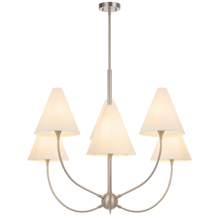 Farnix 6 Light Pendant Nickel Matt - FARNIX PE06-NK