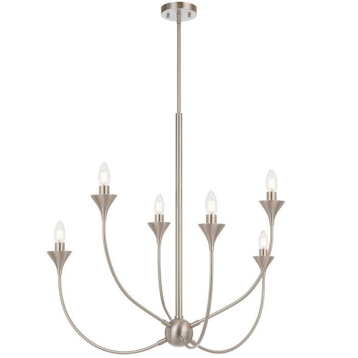 Farnix 6 Light Pendant Nickel Matt - FARNIX PE06-NK