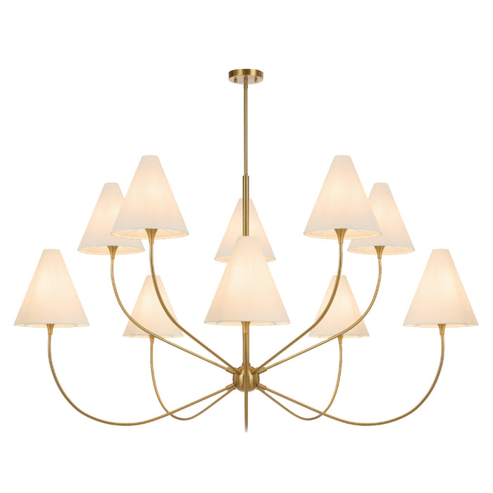 Farnix 10 Light Pendant Antique Gold - FARNIX PE10-AG