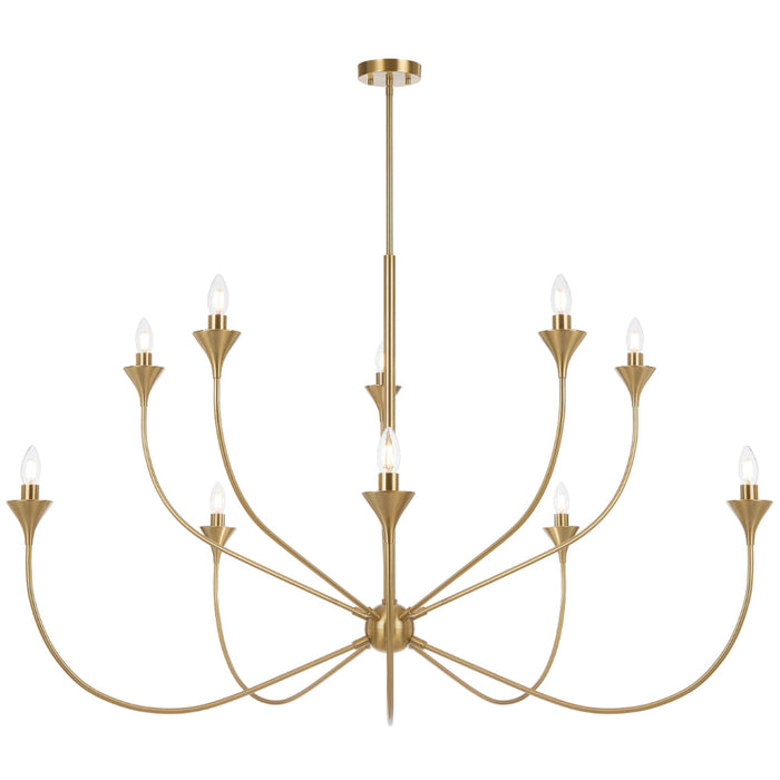 Farnix 10 Light Pendant Antique Gold - FARNIX PE10-AG