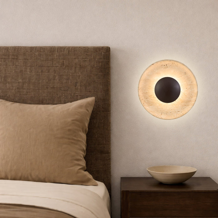 Firan LED Wall Light 5W 3000K Travertine & Bronze - FIRAN WB-BE